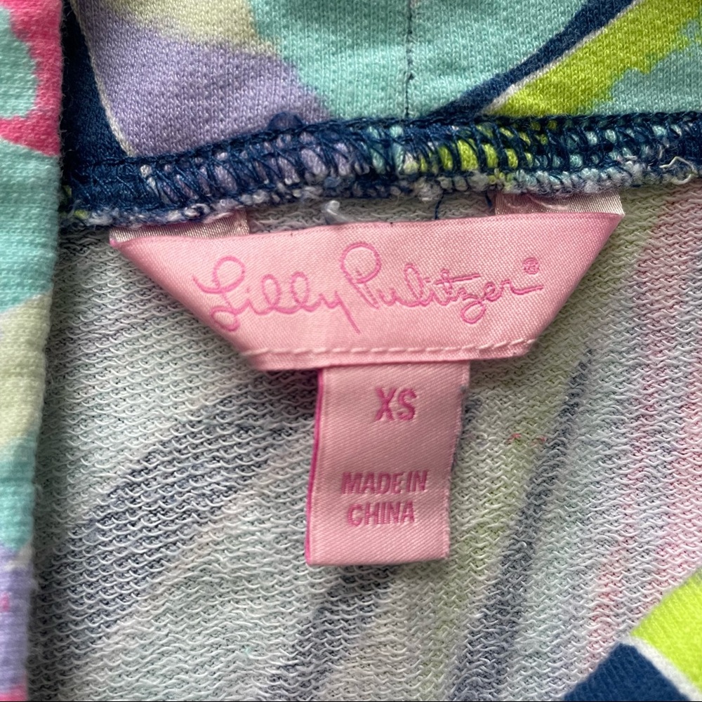Lilly Pulitzer Indigo Sea Dreamin Angela Zip Up Size XS - Picture 3 of 8
